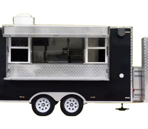 Aluminium Face 3.4m Mobile KitchenTrailer