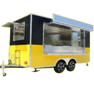 Aluminum Face 4m Mobile Kitchen Trailer