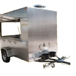 Silver 2.4m Mobile KitchenTrailer