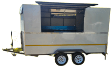 Double Axle Standard 4m Mobile Kitchen Trailer